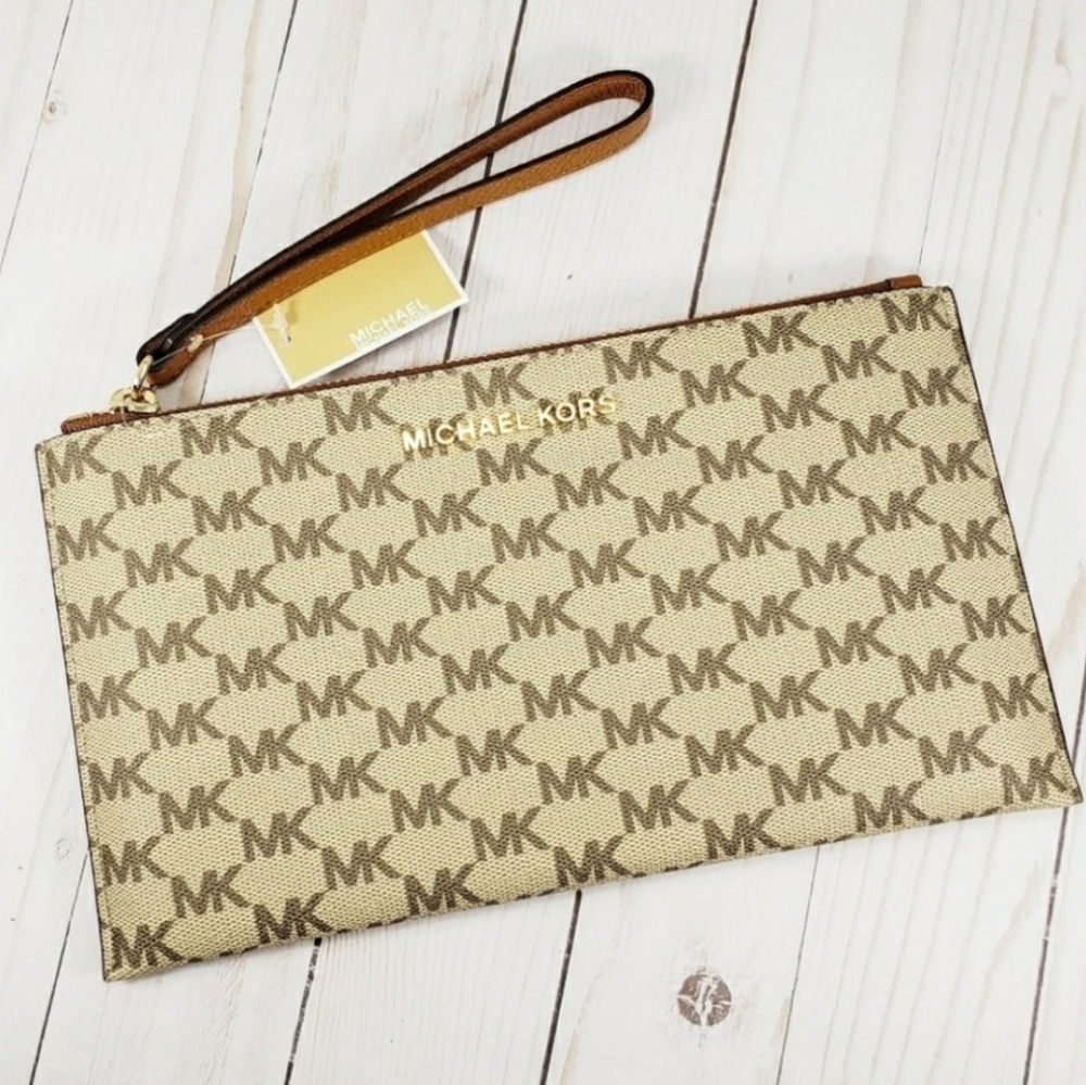 Michael Kors Large Zip Clutch Wristlet - Picture 2 of 6